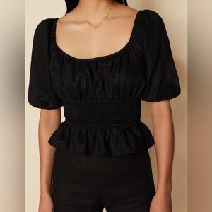 Faithfull the Brand Puff-Sleeve Top